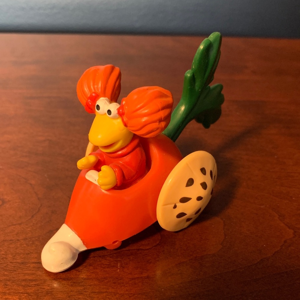 Vintage 1988 Fraggle Rock Push Toy